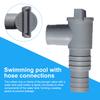 1-10 Pcs PVC Ground Pool Adapter Durable 32mm Pool Pump Adapter Leak Proof Sealed Replacement for Outdoor Equipment Parts