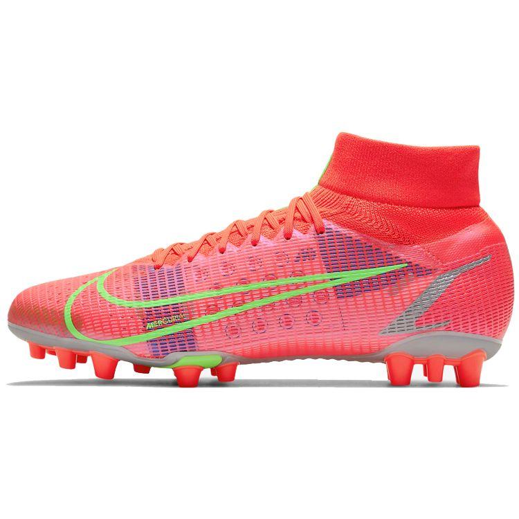 Nike Mercurial Superfly 8 Assassin 14 Pro Round Toe Lace-Up AG (Rubber Short Studs) Slip-Resistant Durable Soccer Shoes Men Soccer Shoes CV1130-600