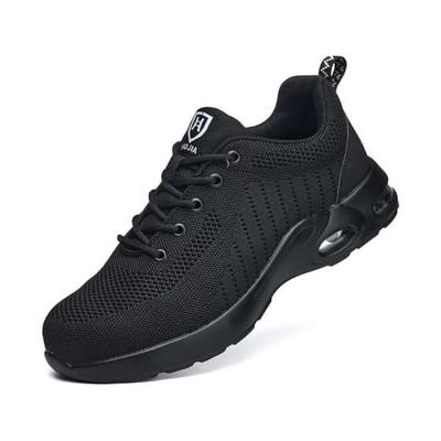 [nieion] Safety Shoes, Work Shoes, Men's, Women's, Air Cushion, Safety Shoes, Steel Toecap, Nail Drill Prevention, Lightweight, Slip Resistant, Wear