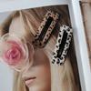 2pc Fashion European and American Leopard BB Hairpin Hair Side Clips for Girls Women Kids Childs Ladies Party Hair Accessories