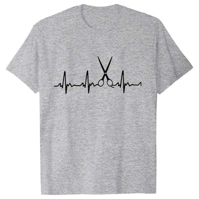 Tricou Barber Weapons Mwn Mânecă Scurtă Topuri Gât O Bătăile Inimii Frizerului Tricou Oversized Îmbrăcăminte Bărbați Topuri Foarfece