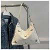 Fashion butterfly decoration personalized shoulder bag women's large-capacity casual versatile messenger bag multi-functional commuter backpack