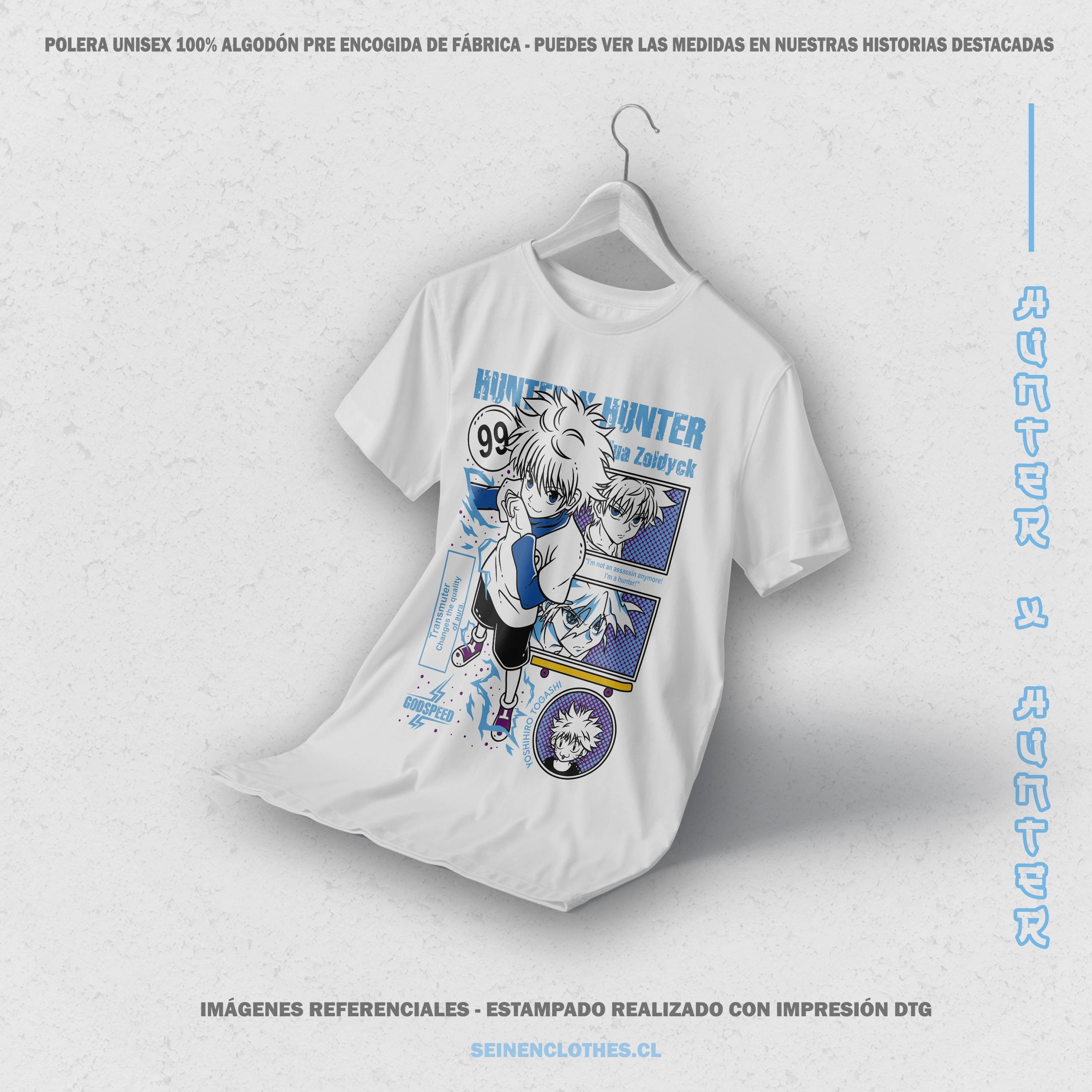 

Hunter X Hunter GON FREECSS And Killua Zoldyck T-shirt Men Cotton Oversized Anime Manga Short Sleeve High Quality Female Male Clothing XXXL помаранчевий