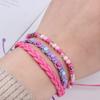 Handmade Woman Multicolour Fashion Jewelry Hand Woven Bracelets Beads Bracelet Muti-layer Bracelets