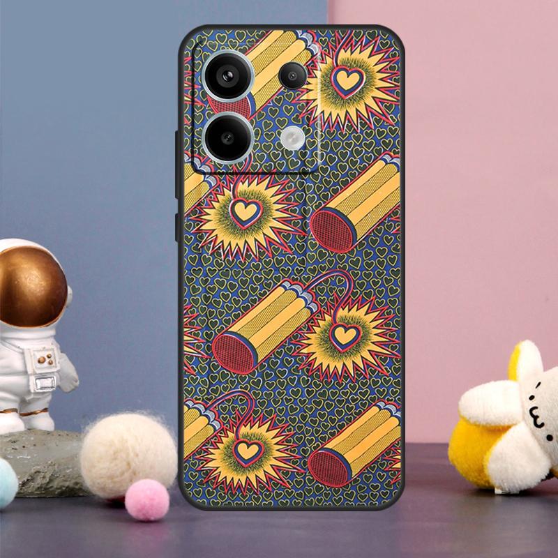 African Wax Print Design Case For Xiaomi Redmi Note 14 9 10 11 12 13 15 Pro Plus Redmi 15 15C 14C 10C 12C 13C Cover