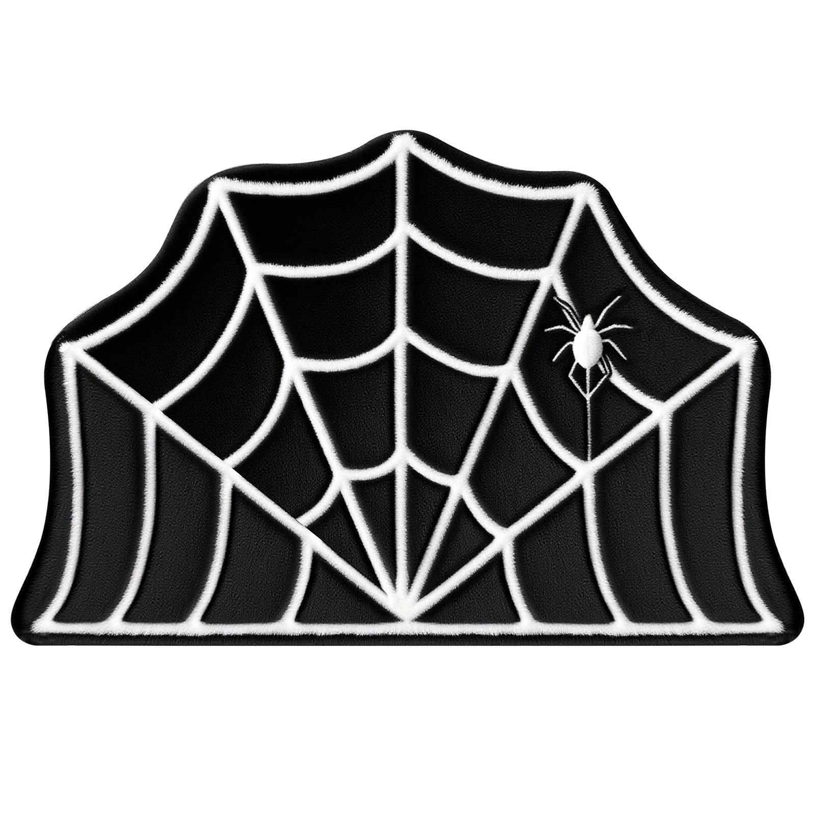 

Коврик 31 x 31 дюйм с паутиной Декор для ванной на Хэллоуин Большой черный готический коврик для ванной Коврик для двери на Хэллоуин Нескользящий ковер для зоны Готский ковер