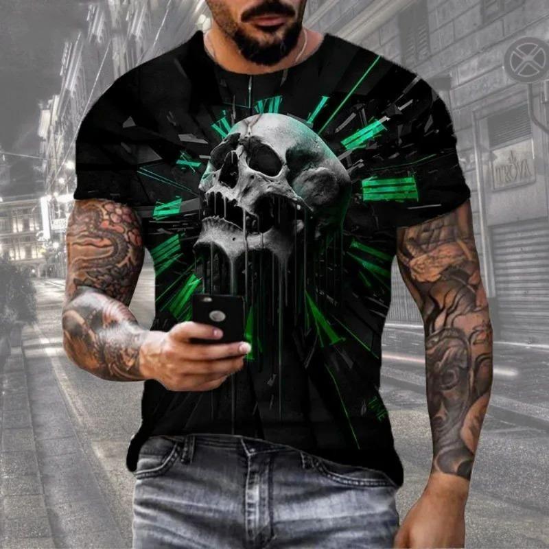Męska Koszulka Letnia Moda Orzeł Drukowana 3D Krótki Rękaw Letnia Outdoor Rekreacja Szybkoschnąca Oddychająca Koszulka