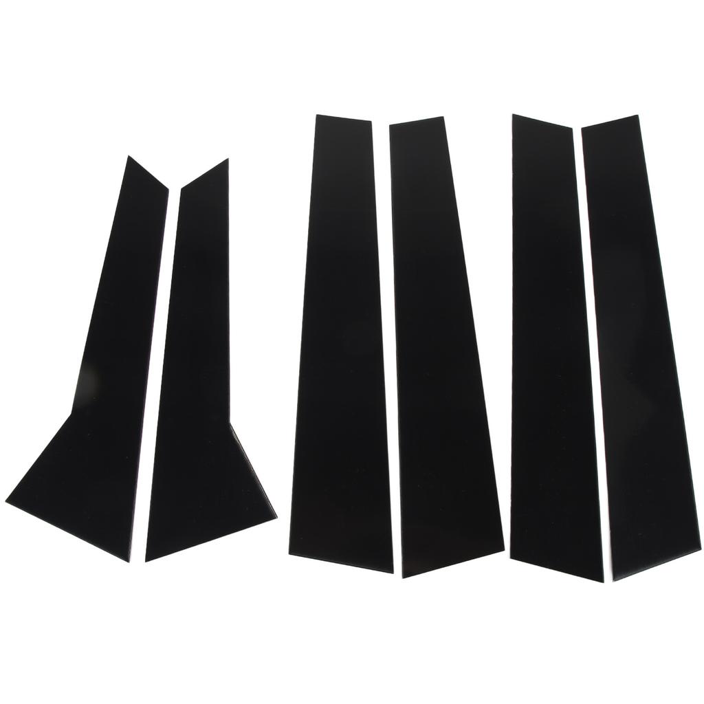 6Pcs B Pillar Posts Trim Glossy Black Exterior Window Decal for Macan 95B 2014 To 2023