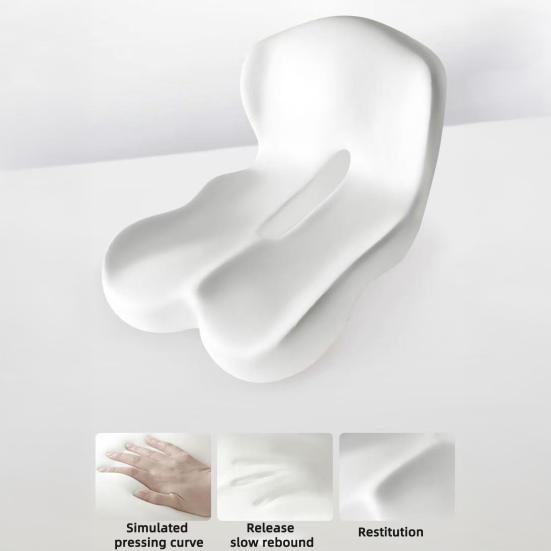 Seat with Sciatica Back Support Memory Cushion Relief Cushion with Backrest