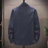 Men's Classic Denim Workwear Shirt - Long-Sleeved, Casual, Versatile, Washed for Spring or Autumn.