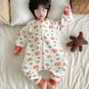 Winter Toddler Sleep Sack With Legs Cotton Pajamas Warm Thickened No-Seam Baby Sleepwear 1-3 Years