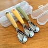 Ingot Head Soup Spoon Stainless Steel Tableware Teaspoons Home Children'S Tablespoons Ice Cream Shovel Kitchen Utensils
