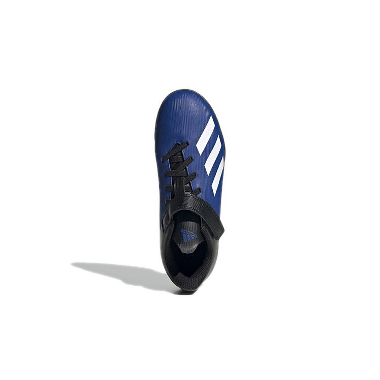 Adidas X 19.4 TF K Round Toe Durable Low Top Soccer Shoes Kids Soccer Shoes Blue Black FW1064