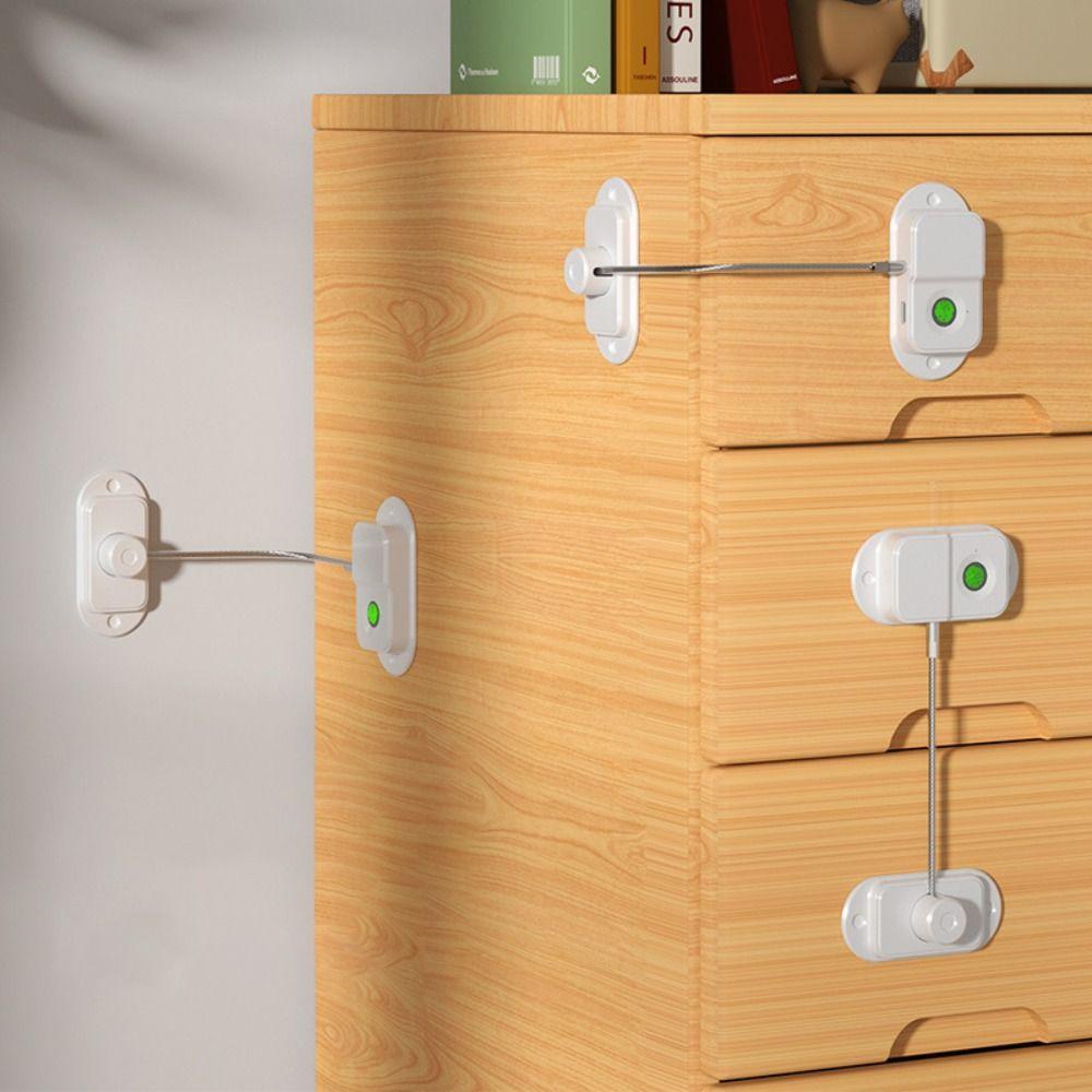 Stainless Steel Cable Rechargeable Fingerprint Lock Intelligent Limit Security Protection Cabinet Lock Rechargeable Battery