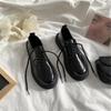 Black Small Leather Shoes Women's Japanese Jk Shoes Spring New British Style Versatile Retro Flat Shoes