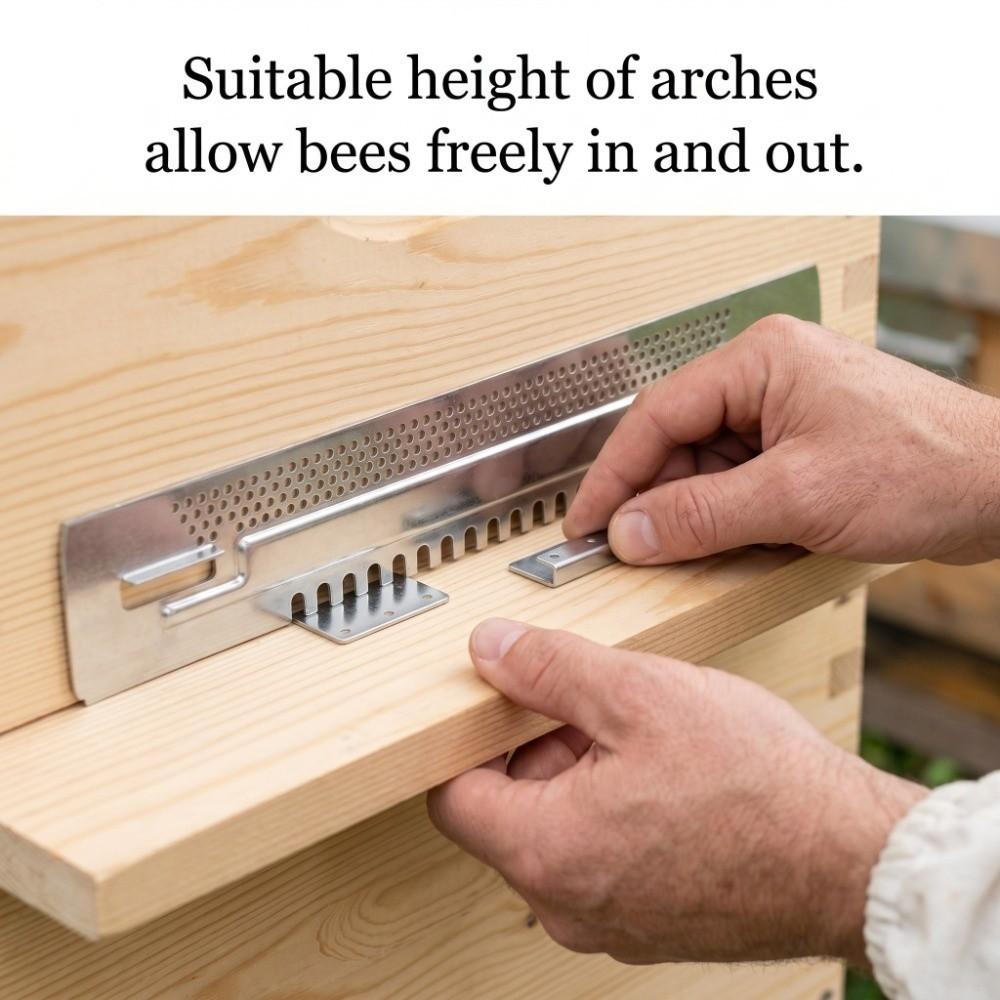 Nontoxic Entrance Reducer Detachable Beehive Sliding Gate Beehive Mouse Guard Hives Entrance