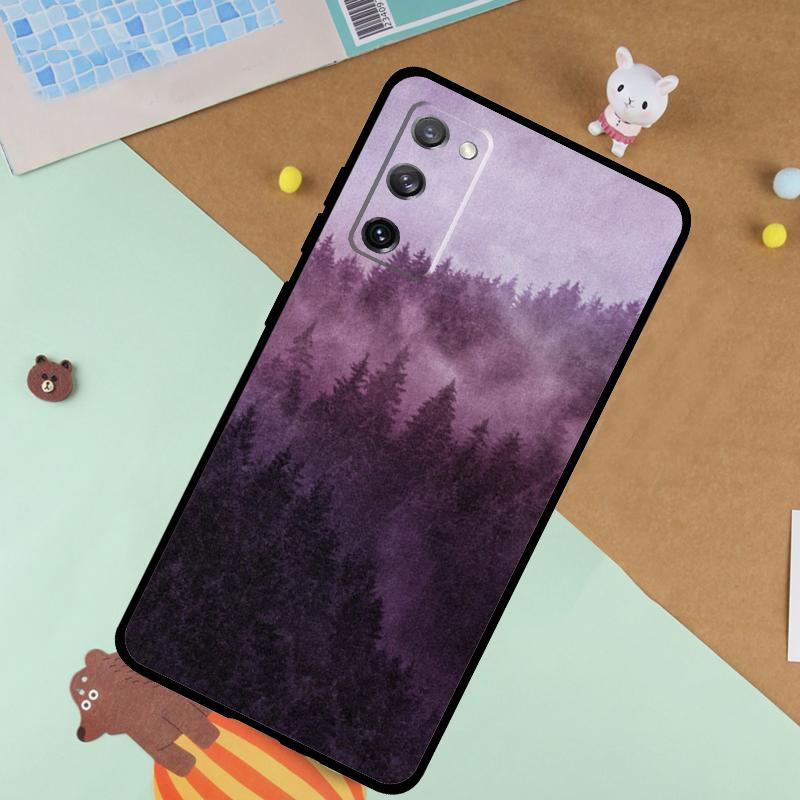 

Forest Cloud Pattern Soft Case For Samsung Galaxy S25 Ultra S9 S10 S20 S22 S21 Plus S23 FE S24 Ultra Funda Cover Galaxy S21