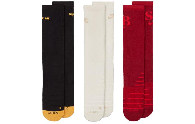 Nike Crew Socks Unisex 3 Pack Black/Red/White DA8852-902 XL