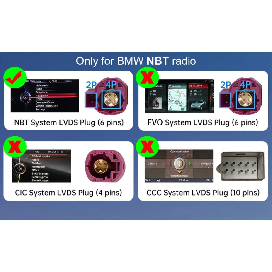 BONROAD Wireless CarPlay Android Auto Airplay Autolink Mirroring Adapter MMI Box Module For BMW F10 F11 F01 F56 F25 F20 F21 F22 F23 F30 F31 F32 F33