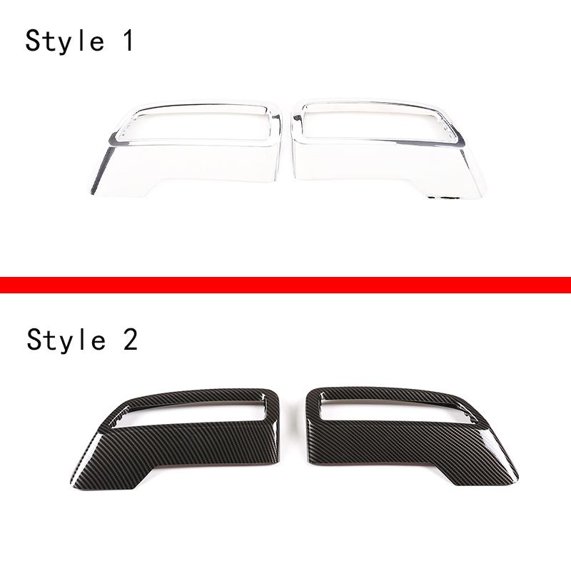 For Peugeot 3008 4008 5008 2017-22 Car Rear Exhaust Tail Pipe Muffler End Pipe Decoration Cover ABS Silver Exterior Accessories