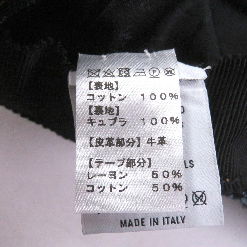 Great BERLUTI cap Calligraphy Scritto Denim Baseball Indigo blue cotton Used