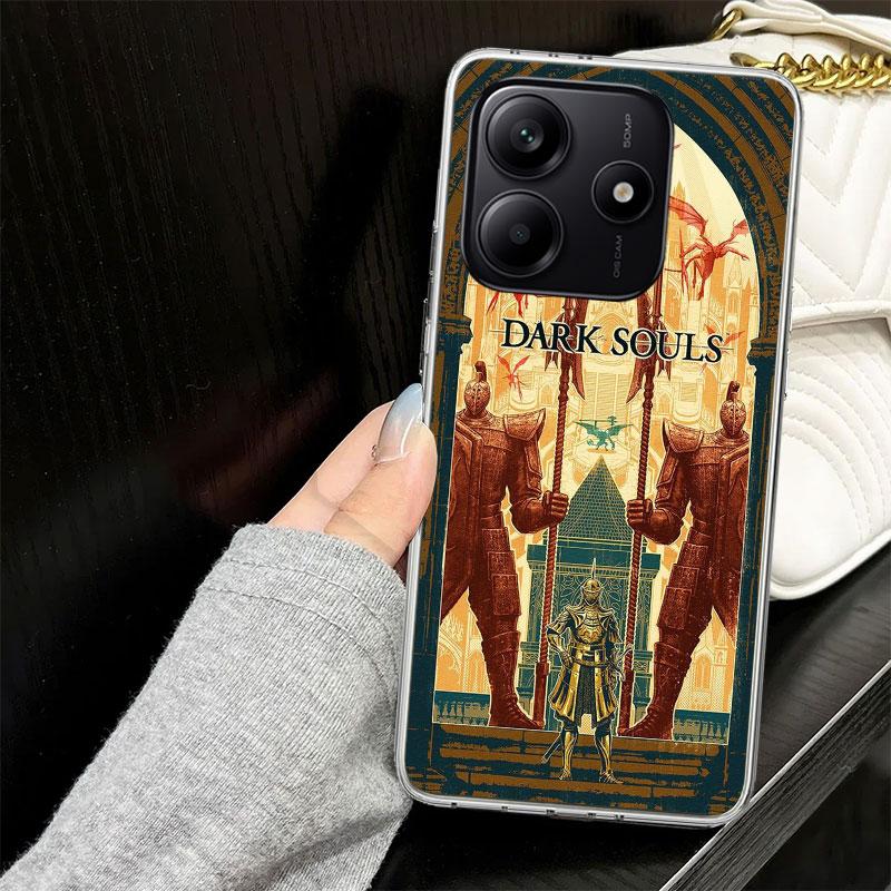Dark Souls Game Case for Xiaomi Redmi Note 14 13 12 11 Pro Plus Phone Cover 14S 12S 11S 11E 11T 10S 10 9S 9 Silicone Funda