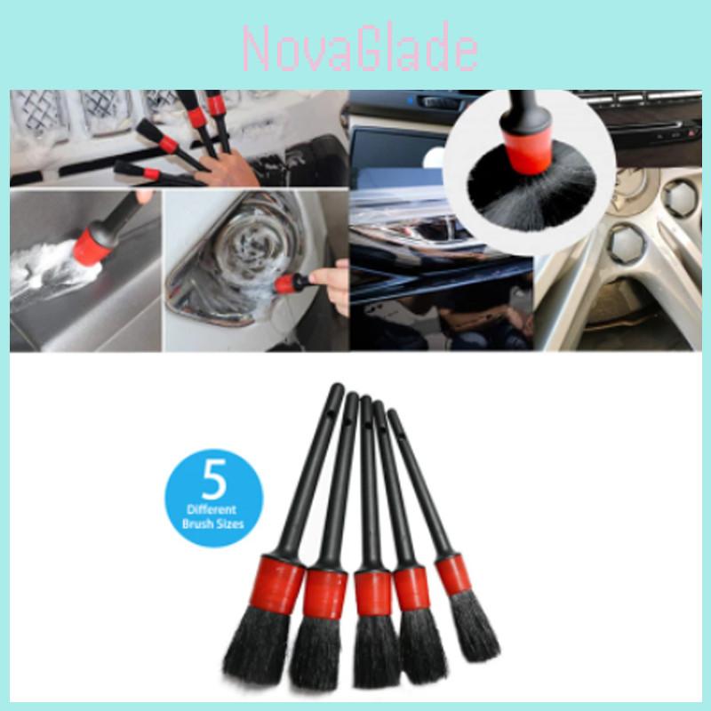 Ultimate Cleaning Solution 5pcs Car Detailing Brush Set For Wheels Engine Air Vents More
