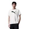 Puma Camiseta Branca Masculina Teamrise Estampa de Logo Vintage Americano Respirável Corte Reto Gola Redonda Manga Curta Tops 658705-04