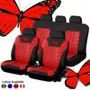 Universal 9-teiliges Sitzbezug-Set mit Schmetterlingsprägung für Fünfsitzer-Autos - Stilvolles, Bequemes und Elegantes Design