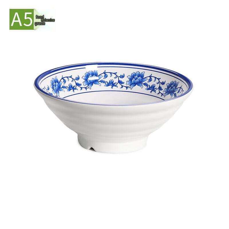Venus Melamine 8-inch Blue and White Bowl
