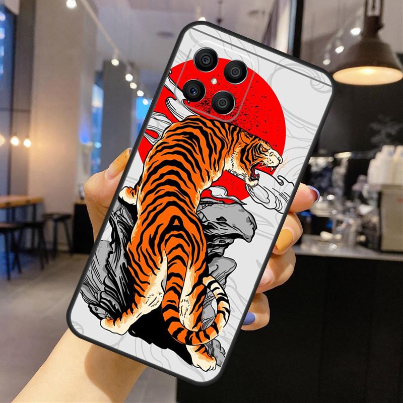 Japanese Tiger For Honor Magic 7 5 6 8 Pro Case For Honor 200 400 Lite 70 90 X8c X8b X9a X9b X9c X9d Win RT