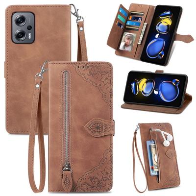 Leder Brieftasche Stoßfest Handy Fall Für Xiaomi 13T Poco X7 Redmi Hinweis 14 Pro 12 11 Hinweis 11 Pro