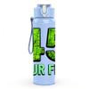 1PC 45 Four Five Bold Number Print 750ml Color Plastic Sports Water Bottle Leakproof Flip Straw Lid Suitable for Sports Office Home Use