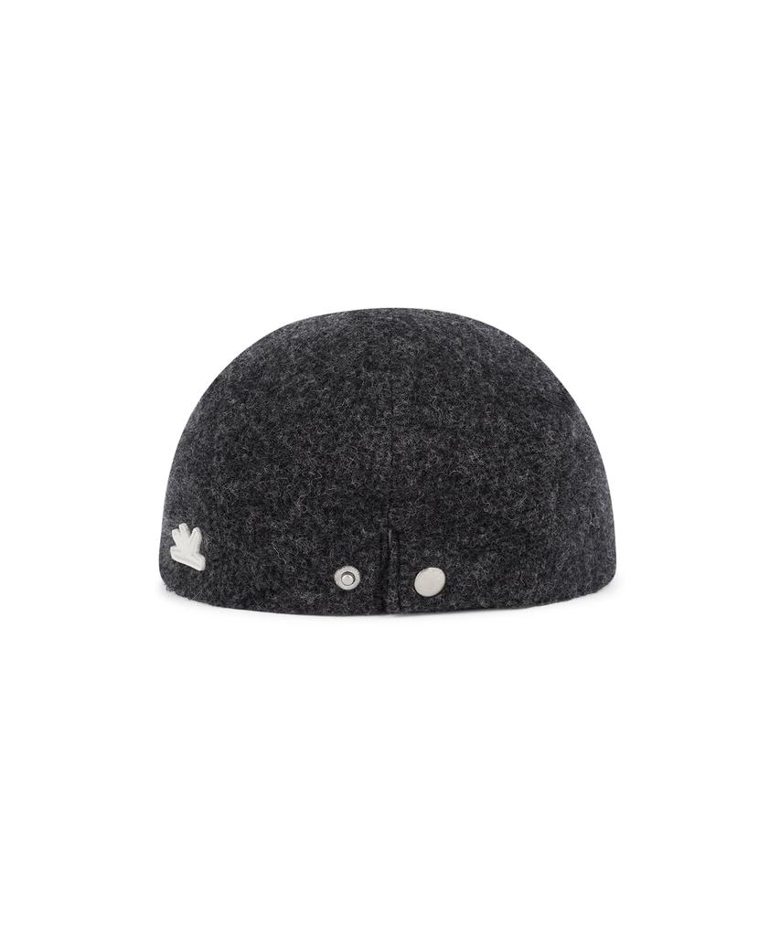 Sseonleobeutueo Wool Flat Cap Charcoal