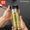 Fuguang Double-Layer Glass Tea Infuser Bottle