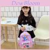 Cartoon Stitch Pattern Kids Backpack With Breathable Nylon For Elementary School Students