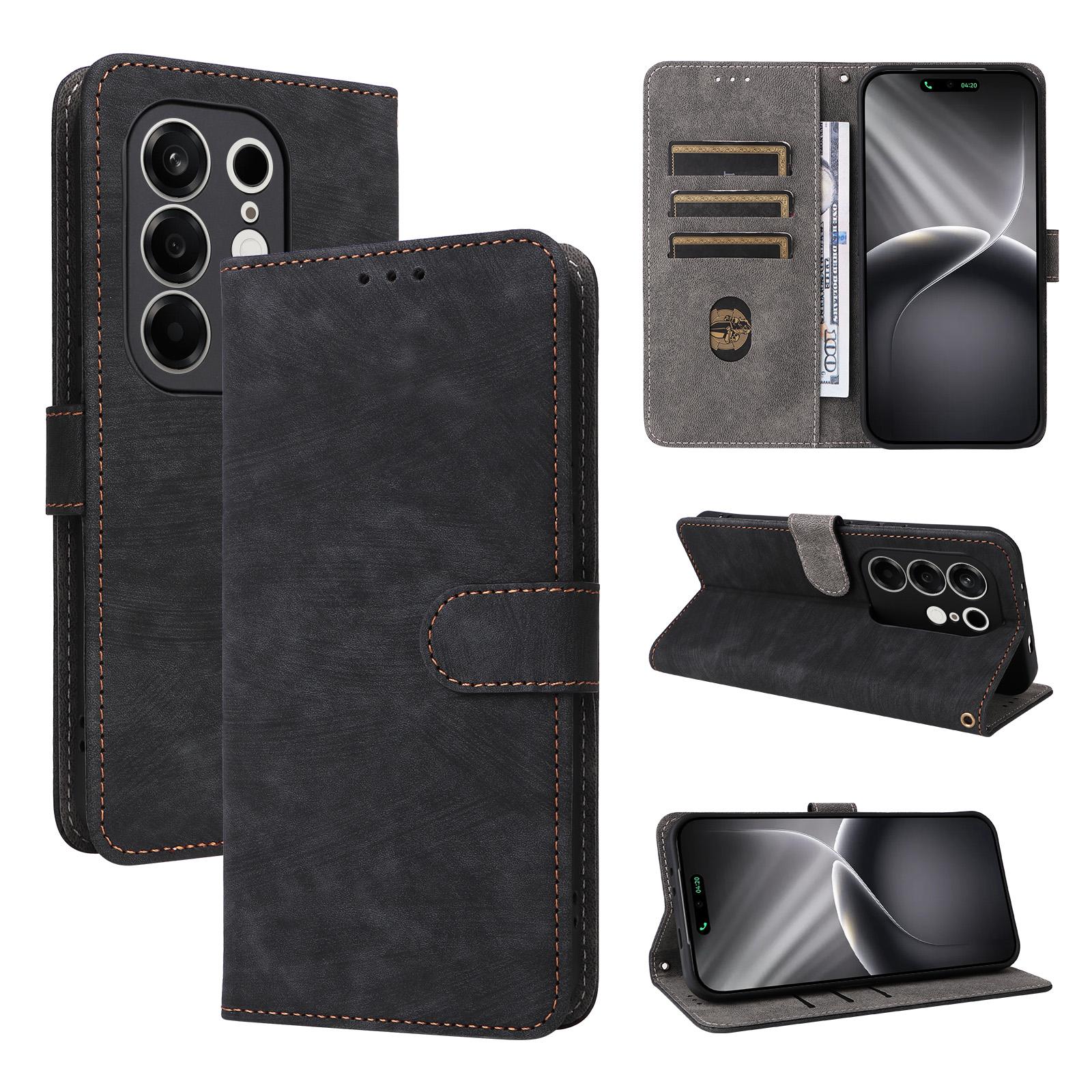 

Чохол-книжка для Tecno Camon 50 4G Шкіряний чохол [Flip Vintage Leather] Ударостійкий Міцний Ретро чохол для телефону for Tecno Camon 50 4G чорний