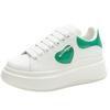 Women's shoes versatile platform casual single shoes autumn muffin color matching small shoes sports leather