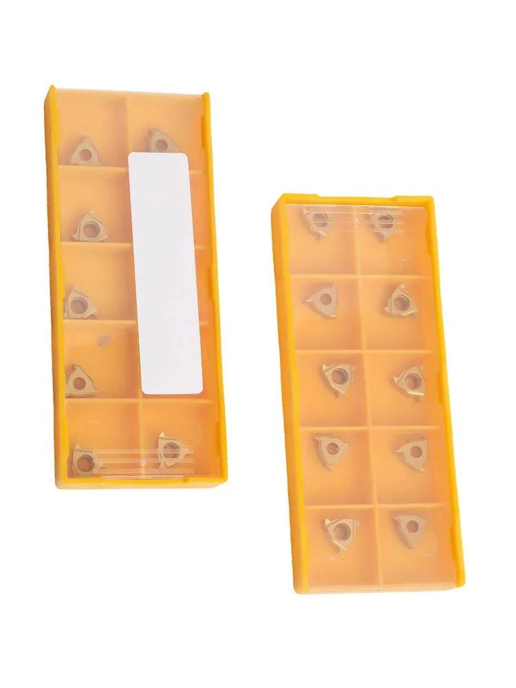 20pcs 11ER AG60 And 11IR AG60 Carbide Insert Internal Threading Tools FOR SNR / SER Applicable To Semi-finishing And Finishing