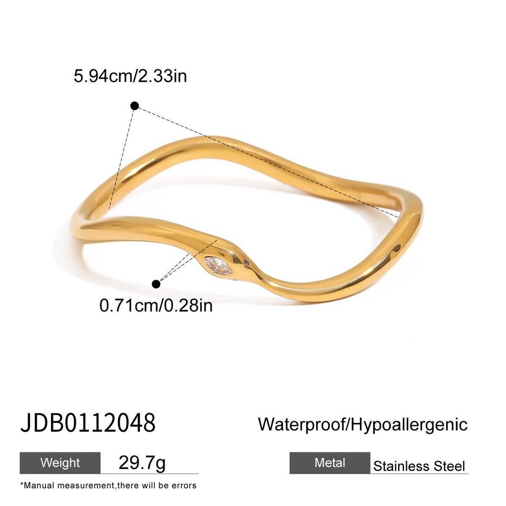 JYL TS Bracelet Ring Snake Design Unique Style Enhances Wisdom & Protection