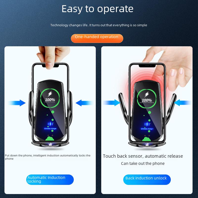 "Magiczny Klips Q3 Bezprzewodowa Ładowarka Samochodowa i Uchwyt na Telefon z Automatycznym Czujnikiem"