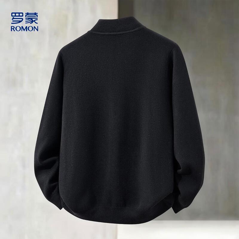 ROMON Men's Casual Solid Color Baseball Jacket