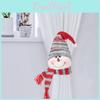 Festive Christmas Curtain Tiebacks With Delightful Santa Snowman And Reindeer Designs