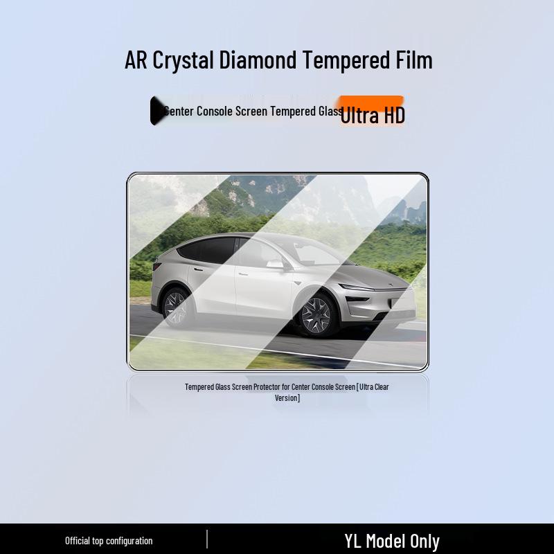 Tesla Model Y Navigation Screen Tempered Film and Center Console Sticker Accessories
