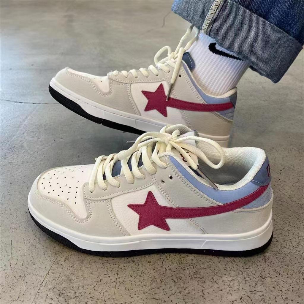 

Niche ретро новые звездные кроссовки для скейтбординга студенческие повседневные туфли для пар в стиле Harajuku Harbor легкие повседневные спортивные туфли весна и осень 36 бежевый