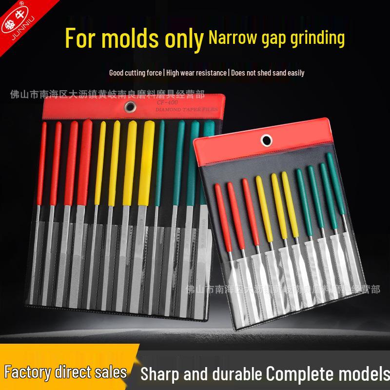 Da Ping CF-400 Diamond Bevel File with Handle for Narrow Gaps 2mm Premium w/ Handle 150# (12-pack)