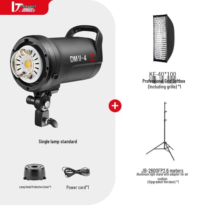 JINBEI DMII 400W Studio Flash with 40x100cm Grid Softbox