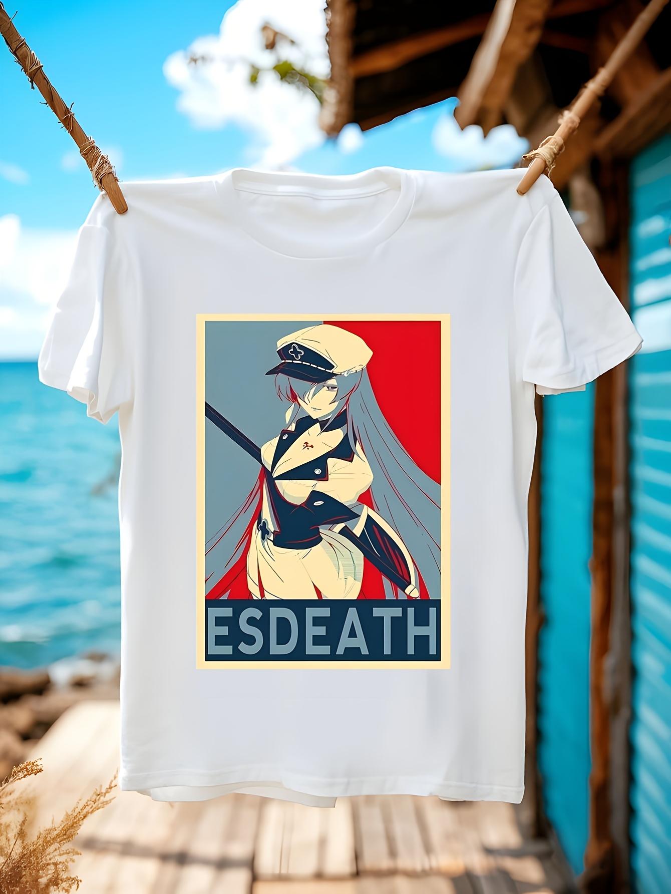Anime Tshirt - Akame ga Kill Esdeath Design - Japanese Ma... M