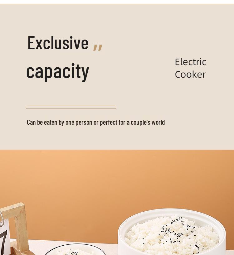 Smart Single-Serve Mini Rice Cooker for Steaming and Cooking Porridge