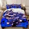3D B-Blue L-lock duvet cover and pillowcase, anime bedding set for teens and adults, bedroom decoration, gift for boys and girls